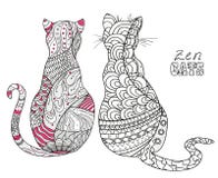 gatos Arte del zen libre illustration gatos Arte del zen libre illustration