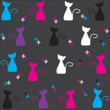 Gatos bonitos ilustração royalty free Gatos bonitos ilustração royalty free