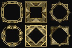 Art Deco Frames royalty free illustration Art Deco Frames royalty free illustration