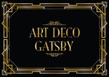 Gatsby art déco stock illustrationer Gatsby art déco stock illustrationer