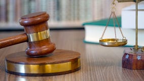 Gavel in Justice Court stock photography Gavel in Justice Court stock photography