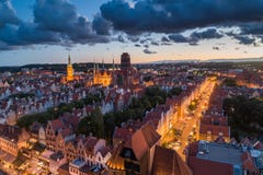 Gdansk aerial view royalty free stock photography Gdansk aerial view royalty free stock photography