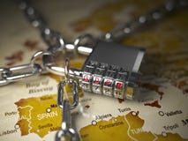 GDPR UA General Data Protection Regulation concept. Padlock with vector illustration GDPR UA General Data Protection Regulation concept. Padlock with vector illustration
