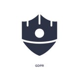 gdprsymbol på vit bakgrund Enkel beståndsdelillustration från gdprbegrepp stock illustrationer gdprsymbol på vit bakgrund Enkel beståndsdelillustration från gdprbegrepp stock illustrationer