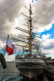 Gdynia, Polonia - vista della nave Pomorza “Dar fotografie stock libere da diritti Gdynia, Polonia - vista della nave Pomorza “Dar fotografie stock libere da diritti