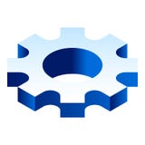 Gear cog icon, isometric style vector illustration Gear cog icon, isometric style vector illustration