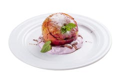 Gebackener süßer Apfel Nachtisch lizenzfreie stockfotos Gebackener süßer Apfel Nachtisch lizenzfreie stockfotos