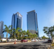 Gebäude an Morumbi-Nachbarschaft in Sao Paulo-Finanzbezirk - Sao Paulo, Brasilien stockbild Gebäude an Morumbi-Nachbarschaft in Sao Paulo-Finanzbezirk - Sao Paulo, Brasilien stockbild