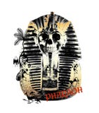 gedrukte farao etnische t-shirt royalty-vrije illustratie gedrukte farao etnische t-shirt royalty-vrije illustratie