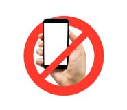 Geen cellphones stock foto's Geen cellphones stock foto's