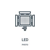 geführter Ikonenvektor von der Fotosammlung Dünne Linie führte Entwurfsikonen-Vektorillustration Lineares Symbol für Gebrauch auf stock abbildung geführter Ikonenvektor von der Fotosammlung Dünne Linie führte Entwurfsikonen-Vektorillustration Lineares Symbol für Gebrauch auf stock abbildung