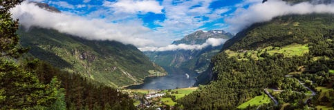 geiranger Норвегия фьорда Стоковые Фото geiranger Норвегия фьорда Стоковые Фото