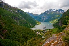 geiranger Норвегия фьорда Стоковая Фотография RF geiranger Норвегия фьорда Стоковая Фотография RF