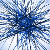 Gelegentliche chaotische schneidene Linien Abstraktes geometrisches Monochrom stock abbildung Gelegentliche chaotische schneidene Linien Abstraktes geometrisches Monochrom stock abbildung
