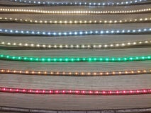 Geleide de steekproeven verschillende kleuren van de strookverlichting stock afbeeldingen Geleide de steekproeven verschillende kleuren van de strookverlichting stock afbeeldingen