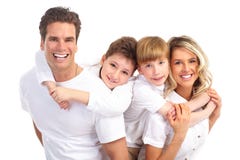 Gelukkige familie stock afbeeldingen Gelukkige familie stock afbeeldingen