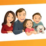 Gelukkige Familie stock illustratie Gelukkige Familie stock illustratie