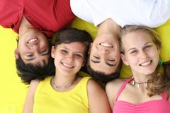 Gelukkige het glimlachen gezichten stock foto Gelukkige het glimlachen gezichten stock foto