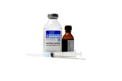Geneesmiddelen en hulpmiddelen voor injectie royalty-vrije stock afbeeldingen Geneesmiddelen en hulpmiddelen voor injectie royalty-vrije stock afbeeldingen