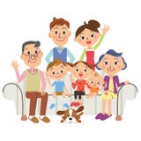 , Generación de vida de la familia tercera libre illustration , Generación de vida de la familia tercera libre illustration