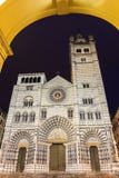 Genoa Cathedral Italien arkivfoton Genoa Cathedral Italien arkivfoton