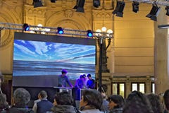genoa Конференция на здании фондовой биржи стоковая фотография genoa Конференция на здании фондовой биржи стоковая фотография