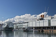 genoa Старый порт и аквариум стоковые изображения genoa Старый порт и аквариум стоковые изображения