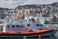 genoa Шлюпки службы береговой охраны стоковое изображение genoa Шлюпки службы береговой охраны стоковое изображение