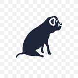 Genomskinlig symbol för bulldogg Bulldoggsymboldesign från hundkapplöpningcollec royaltyfri illustrationer Genomskinlig symbol för bulldogg Bulldoggsymboldesign från hundkapplöpningcollec royaltyfri illustrationer