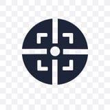 Genomskinlig symbol för fokus Fokussymboldesign från start mot efterkrav vektor illustrationer Genomskinlig symbol för fokus Fokussymboldesign från start mot efterkrav vektor illustrationer