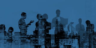 Gente di affari del collegamento di discussione di concetto corporativo di riunione illustrazione di stock Gente di affari del collegamento di discussione di concetto corporativo di riunione illustrazione di stock