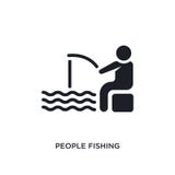 gente que pesca el icono aislado ejemplo simple del elemento de iconos recreativos del concepto de los juegos gente que pesca la ilustración del vector gente que pesca el icono aislado ejemplo simple del elemento de iconos recreativos del concepto de los juegos gente que pesca la ilustración del vector