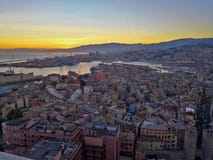 Genua-Landschaft von Terrazza Colombo lizenzfreie stockfotografie Genua-Landschaft von Terrazza Colombo lizenzfreie stockfotografie