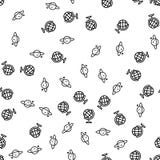 Geography And Astronomy Seamless Pattern Vector royalty free illustration Geography And Astronomy Seamless Pattern Vector royalty free illustration