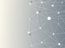 Geometric abstract background with dots array and lines. Big data complex with compounds. Connection structure stock illustration Geometric abstract background with dots array and lines. Big data complex with compounds. Connection structure stock illustration