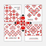 Geometric abstract folk ornament cover vector illustration Geometric abstract folk ornament cover vector illustration