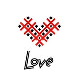 Geometric heart lettering love stock illustration Geometric heart lettering love stock illustration