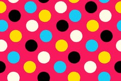 Geometric seamless pattern background polka dots stock illustration Geometric seamless pattern background polka dots stock illustration