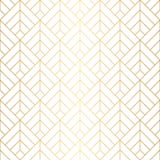 Geometric squares seamless pattern with minimalistic gold lines.