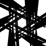 Geometrisch gespannen ruw patroon Abstract zwart-wit art vector illustratie Geometrisch gespannen ruw patroon Abstract zwart-wit art vector illustratie