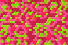 geometrische abstracte achtergrond van multi-colored kubussen royalty-vrije illustratie geometrische abstracte achtergrond van multi-colored kubussen royalty-vrije illustratie
