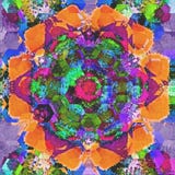 Geometrisches Mosaikdesign der Pastellarabeskenfliese mit Aquarelleffekt lizenzfreies stockfoto Geometrisches Mosaikdesign der Pastellarabeskenfliese mit Aquarelleffekt lizenzfreies stockfoto