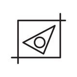 Geometry icon vector sign and symbol isolated on white background, Geometry logo concept stock illustration Geometry icon vector sign and symbol isolated on white background, Geometry logo concept stock illustration