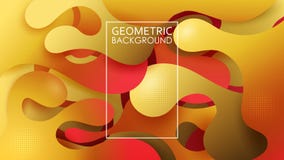 Geométrico abstracto Autumn Colors Vector Pendientes vibrantes Hojas de papel onduladas cortadas stock de ilustración Geométrico abstracto Autumn Colors Vector Pendientes vibrantes Hojas de papel onduladas cortadas stock de ilustración