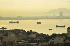 George Town, Penang vor Sonnenuntergang lizenzfreies stockfoto George Town, Penang vor Sonnenuntergang lizenzfreies stockfoto