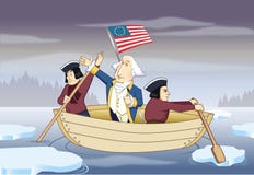 George Washington Crossing The Delaware River Stock Image George Washington Crossing The Delaware River Stock Image