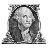 George Washington op Één Dollarrekening stock afbeeldingen George Washington op Één Dollarrekening stock afbeeldingen