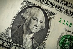 George Washington stående på USA en dollarsedel Makrofoto av kassa M Royaltyfri Foto George Washington stående på USA en dollarsedel Makrofoto av kassa M Royaltyfri Foto