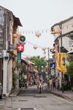 Georgetown, Penang/Malaisie - vers en octobre 2015 : Vieilles rues et architecture de Georgetown, Penang, Malaisie images stock Georgetown, Penang/Malaisie - vers en octobre 2015 : Vieilles rues et architecture de Georgetown, Penang, Malaisie images stock