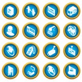 Geplaatste het voedselpictogrammen van de winkelnavigatie, eenvoudige stijl Royalty-vrije Stock Foto's Geplaatste het voedselpictogrammen van de winkelnavigatie, eenvoudige stijl Royalty-vrije Stock Foto's